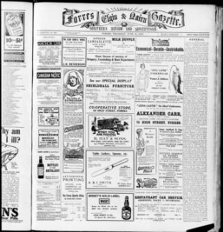 cover page of Forres Elgin and Nairn Gazette published on June 18, 1925