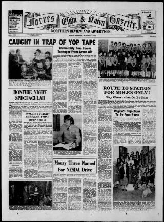 cover page of Forres Elgin and Nairn Gazette, Northern Review and Advertiser published on November 2, 1983