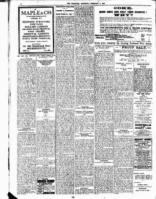cover page of Bournemouth Guardian published on February 2, 1918