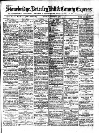 cover page of County Express published on August 2, 1890