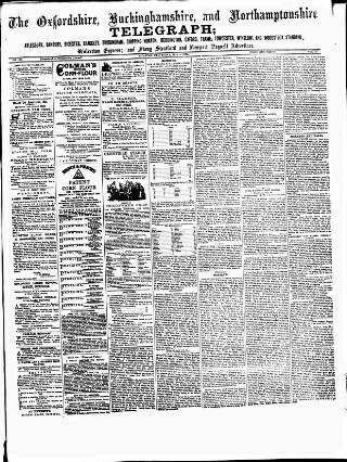 cover page of Oxfordshire Telegraph published on May 4, 1870
