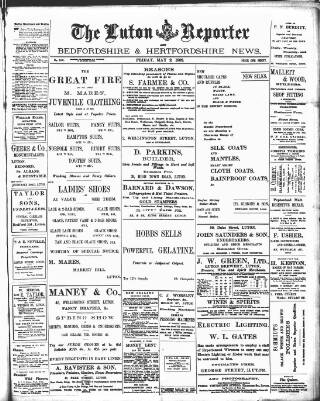 cover page of Luton Reporter published on May 2, 1902