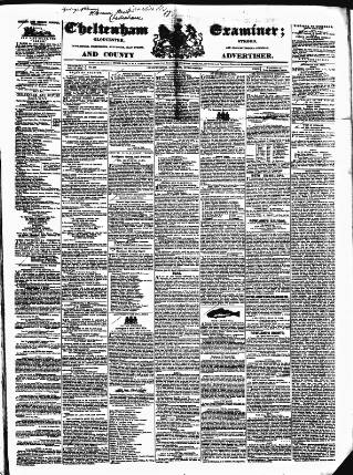 cover page of Cheltenham Examiner published on June 18, 1845