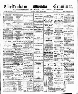 cover page of Cheltenham Examiner published on June 18, 1890
