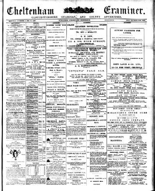 cover page of Cheltenham Examiner published on November 2, 1904