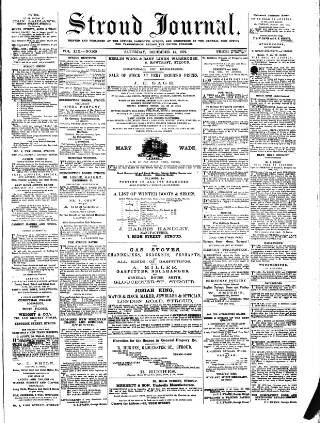 cover page of Stroud Journal published on December 14, 1872