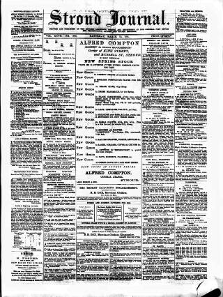 cover page of Stroud Journal published on March 19, 1881