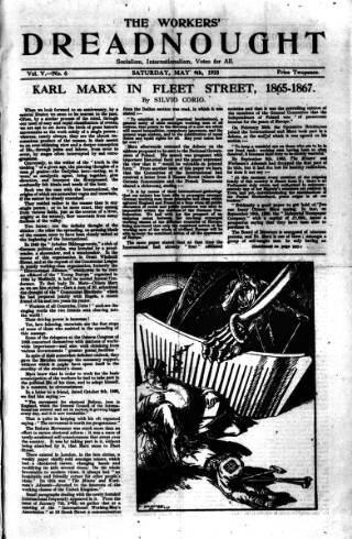 cover page of Woman's Dreadnought published on May 4, 1918