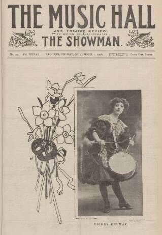 cover page of Music Hall and Theatre Review published on November 2, 1906