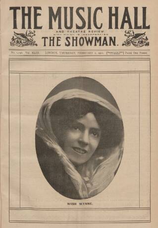 cover page of Music Hall and Theatre Review published on February 2, 1911