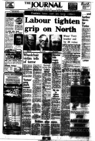 cover page of Newcastle Journal published on May 4, 1984