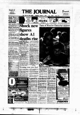 cover page of Newcastle Journal published on August 2, 1990