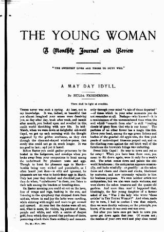 cover page of Young Woman published on May 4, 1894