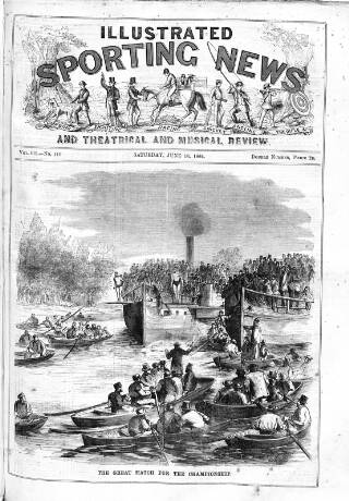 cover page of Illustrated Sporting News and Theatrical and Musical Review published on June 18, 1864