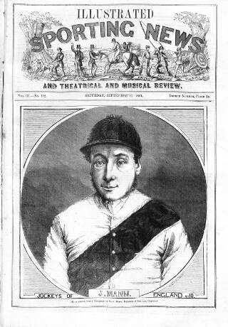cover page of Illustrated Sporting News and Theatrical and Musical Review published on September 17, 1864