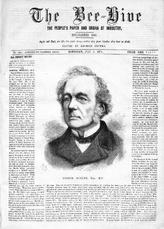 cover page of Bee-Hive published on May 2, 1874