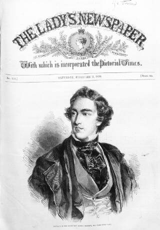 cover page of Lady's Newspaper and Pictorial Times published on February 2, 1850