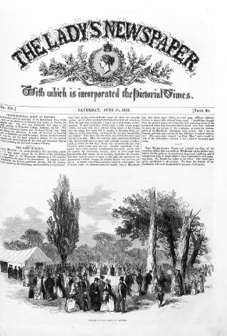 cover page of Lady's Newspaper and Pictorial Times published on June 18, 1853