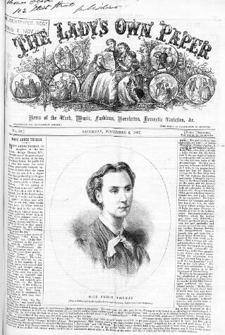 cover page of Lady's Own Paper published on November 2, 1867