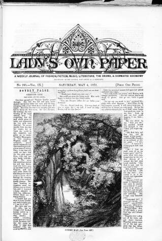 cover page of Lady's Own Paper published on May 4, 1872