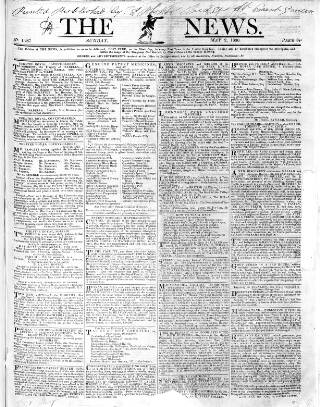 cover page of The News (London) published on May 2, 1830