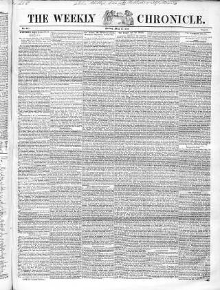 cover page of Weekly Chronicle (London) published on May 4, 1845