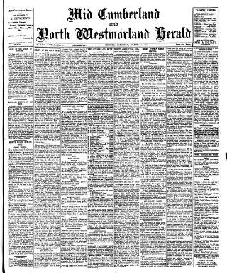 cover page of Cumberland & Westmorland Herald published on March 19, 1898