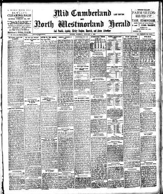 cover page of Cumberland & Westmorland Herald published on February 2, 1907