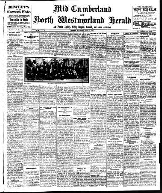 cover page of Cumberland & Westmorland Herald published on June 18, 1910