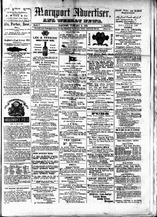 cover page of Maryport Advertiser published on February 2, 1872
