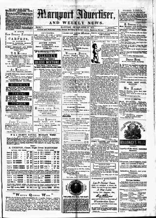 cover page of Maryport Advertiser published on June 18, 1875