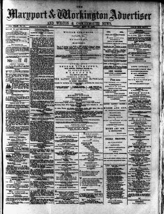 cover page of Maryport Advertiser published on May 2, 1884