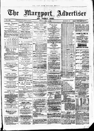 cover page of Maryport Advertiser published on May 4, 1888