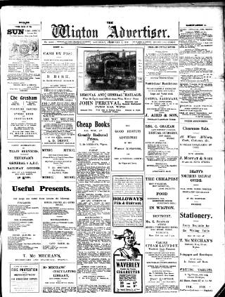 cover page of Wigton Advertiser published on February 2, 1918