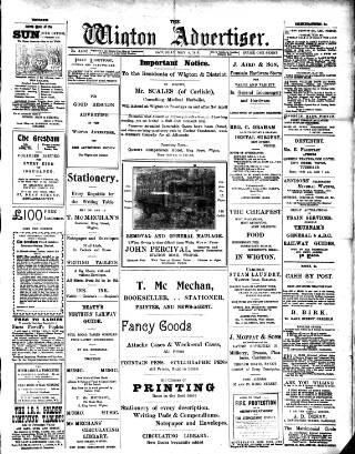 cover page of Wigton Advertiser published on May 4, 1918