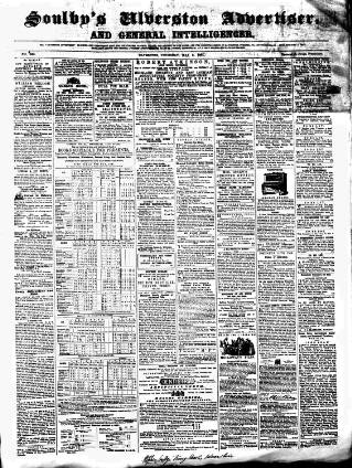 cover page of Soulby's Ulverston Advertiser and General Intelligencer published on May 2, 1861