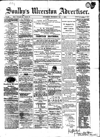 cover page of Soulby's Ulverston Advertiser and General Intelligencer published on May 4, 1876