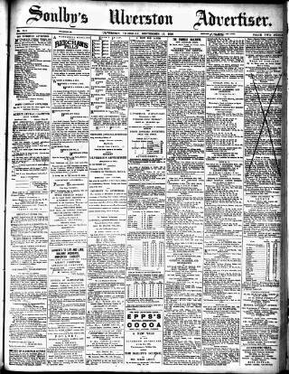 cover page of Soulby's Ulverston Advertiser and General Intelligencer published on September 17, 1896
