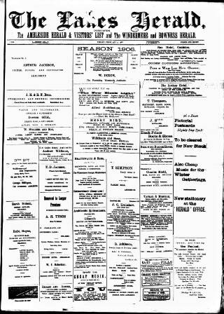 cover page of Lakes Herald published on February 2, 1906