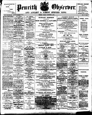 cover page of Penrith Observer published on September 17, 1907
