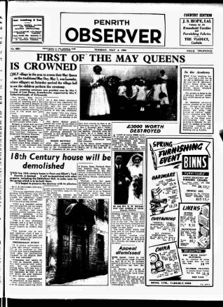 cover page of Penrith Observer published on May 4, 1954