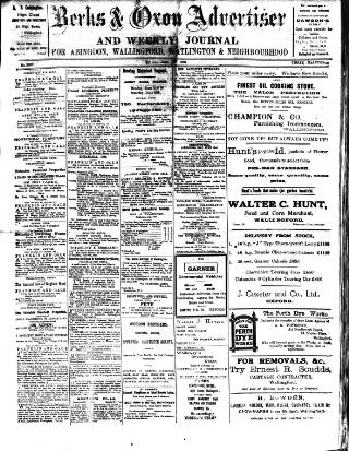 cover page of Berks and Oxon Advertiser published on June 18, 1920