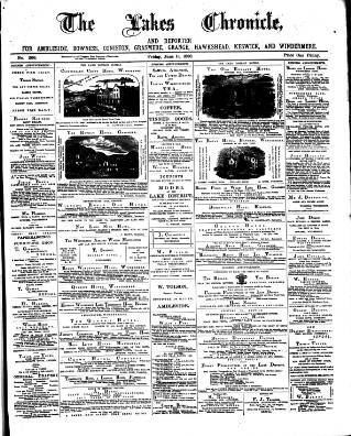 cover page of Lakes Chronicle and Reporter published on June 18, 1880