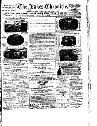 cover page of Lakes Chronicle and Reporter published on June 18, 1886