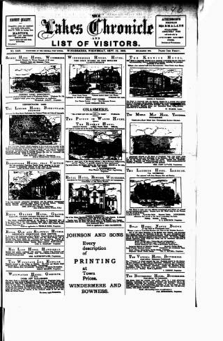 cover page of Lakes Chronicle and Reporter published on September 17, 1902