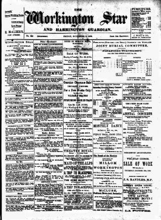 cover page of Workington Star published on November 2, 1900