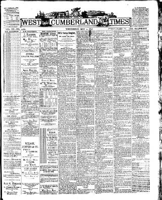 cover page of West Cumberland Times published on May 2, 1894