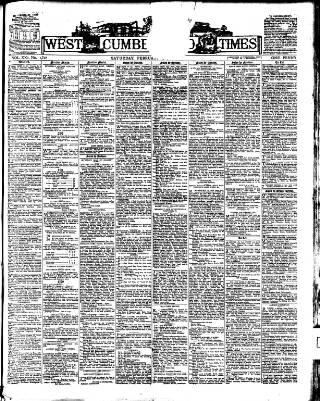 cover page of West Cumberland Times published on February 2, 1895