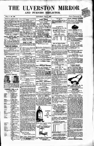 cover page of Ulverston Mirror and Furness Reflector published on May 4, 1867