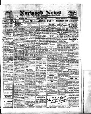 cover page of Norwood News published on May 2, 1919